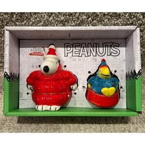 Peanuts Snoopy & Woodstock Puffer Salt and Pepper Shakers